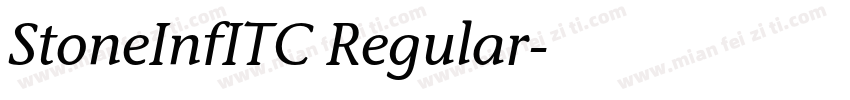 StoneInfITC Regular字体转换